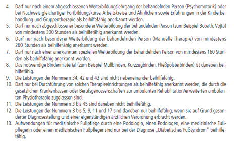 Bundesbeihilfeverordnung (BBhV): Anlage .9 Zu § 23 Absatz 1 ...